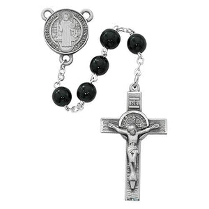7mm Pewter Black St. Benedict (Style: R545DF)