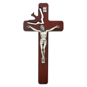 8" Cherry Holy Spirit Crucifix (Style: 77-21)