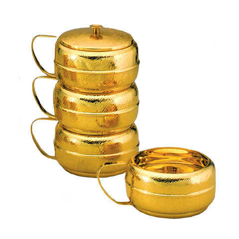 Stacking Ciboria Polished Gold Interior - No Lid (Style 853-500)
