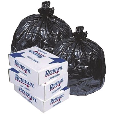 60 Gallon Black Trash Bags Low Density