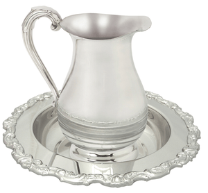 Basin with Bright Nickel Plated Finish (Style K142)