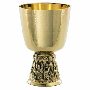 Chalice (hammered) with Bowl Paten (Style A-2400G)
