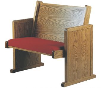 Wooden Flexible Seating Clergy Pew (Style 665)