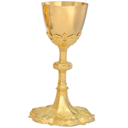 24K Gold Plate Chalice (Aliviti Creations Style A-8402G)