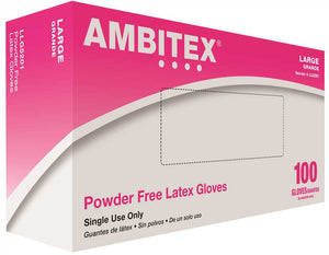 OUT OF STOCK- Ambitex Latex Disposable Powder-Free Exam USDA Approved Gloves