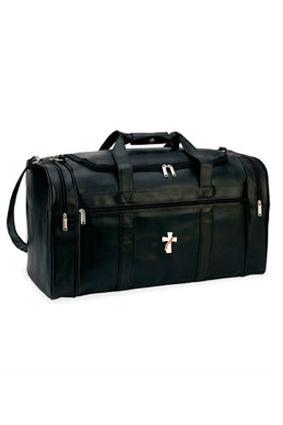 Simulated Leather Deluxe Travel Bag, Style 8204