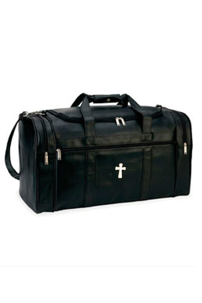 Simulated Leather Deluxe Travel Bag, Style 8205