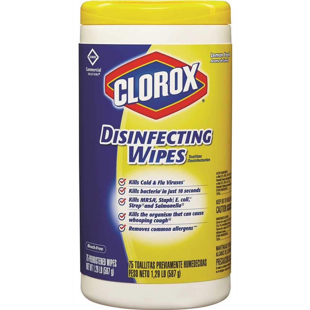 OUT OF STOCK- Clorox 75-Count Lemon Fresh Scented Bleach Free Clorox Disinfecting Wipes