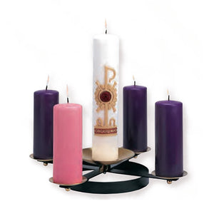 Advent Wreath - Wrought Iron with Spikes (Style K178)