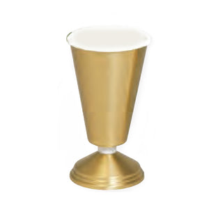 Vase with Aluminum Liner 10˝ H., 5˝ base (Style K474B)