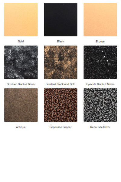 Metal Finish Sample Swatches