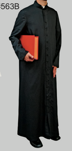 Beau Veste Black Cassock - Adult (Style 563B)