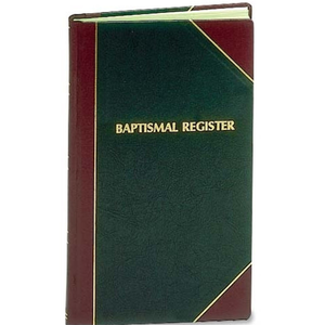 Baptismal Register by F.J. Remey (Style: 113)