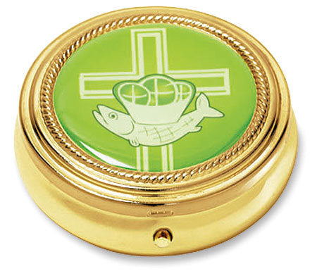 Cross with Loaves and Fish Pyx - 3 Pack (Series RS133)