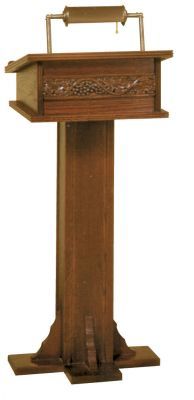 Wooden Lectern with one inside shelf (Style 6020)
