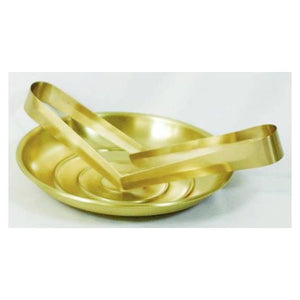 7-3/4" Communion Tray in Gold Lacquered Finish (Style 834)