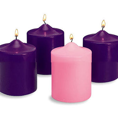 Advent Candle Set: 6" (Style: 48077)