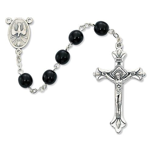 Black Holy Spirit Rosary (Style: P194R)