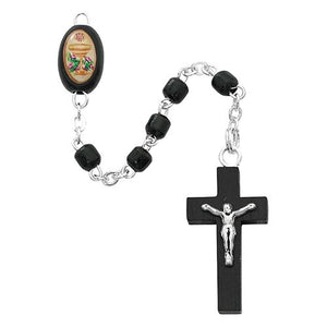 Black Wood Communion Rosary (Style: P247R)