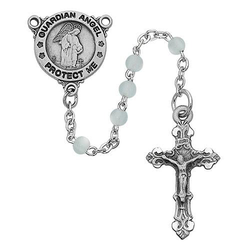 Blue Guardian Angel Rosary (Style: R368DG)
