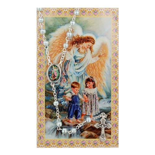 Blue Rosary and Prayer Card (Style: PC802BL)
