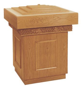 Wooden Baptismal Font, 32" x 32" (Style 550)