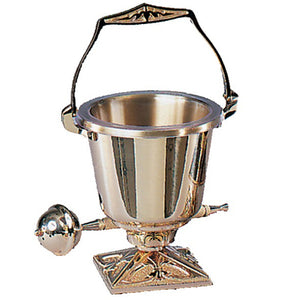 Holy Water Pot & Sprinkler: Bronze Finish (Series 200-29)
