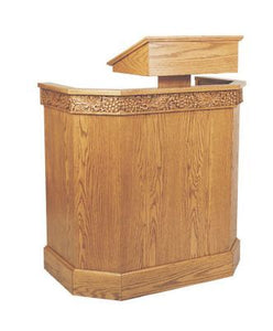 Wooden Pulpit with Adjustable Book Rest (Style 368)