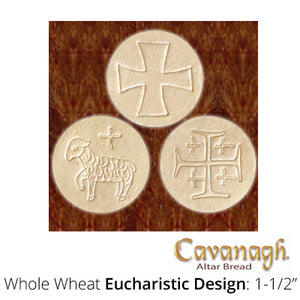 Whole Wheat Altar Bread: 1-1/2" Dia. (Eucharstic Design)