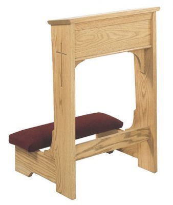 Wedding Prie Dieu with Shelf (Style 57W)