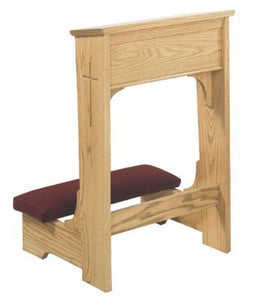 Prie Dieu with Shelf and Padded Armrest (Style 57A)