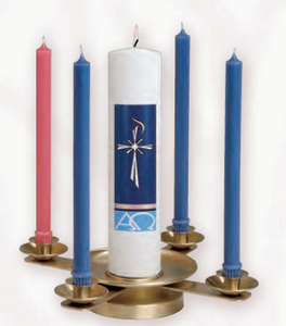 Advent Wreath Table Top Bright Brass (Style K323)