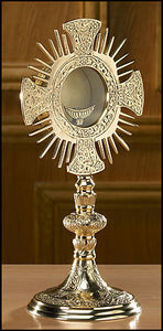 Cross and Rays Monstrance with Luna (Series PS547)