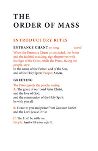 Order of Mass Hymnal Insert - LTP 3378