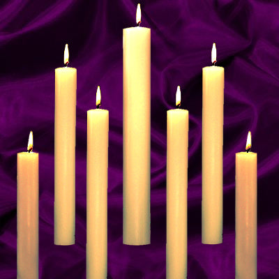 Dadant & Sons: Altar Candles 1-1/4" x 25" 100% Beeswax