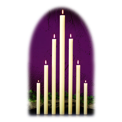 Dadant & Sons: Altar Candles 51% Beeswax Small Diameter Candles