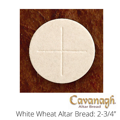 White Wheat Altar Bread: 2-3/4" Dia. (Cavanagh Brand)