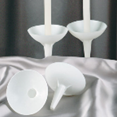 White Plastic Drip Protectors (Style: 1787)