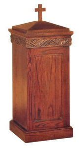 Wooden Baptismal Font, 18" x 18" (Style 1409)