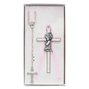 Girl's Cross and Rosary Set (Style: BS50)