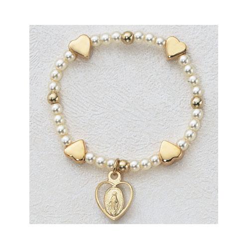 Gold Baby Stretch Bracelet (Style: BR319H)