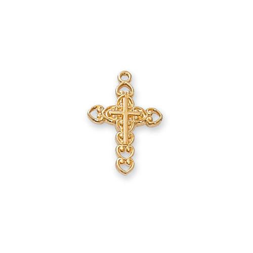 Gold Over Sterling Cross (Style: J8002)