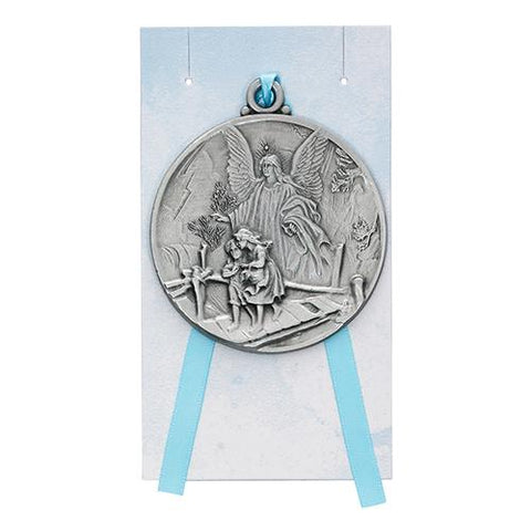 Guardian Angel Crib Medal Card (Style: PW12-GAB)