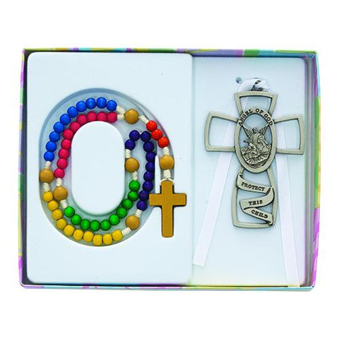 Kiddie Rosary Set With Guardian (Style: BS46)