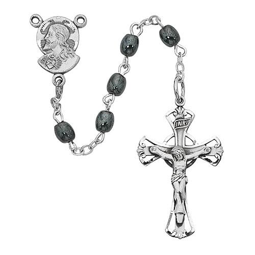 Oval Hematite Rosary 4 MM (Style: 782S/G)
