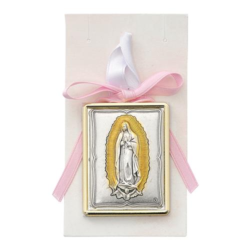Pink Guadalupe Crib Medal (Style: PW23)