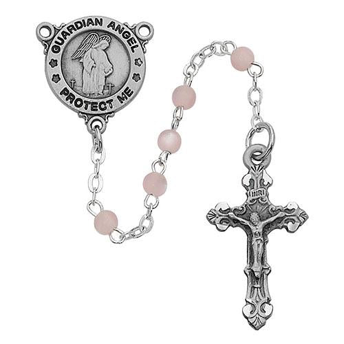 Pink Guardian Angel Rosary (Style: R367DG)