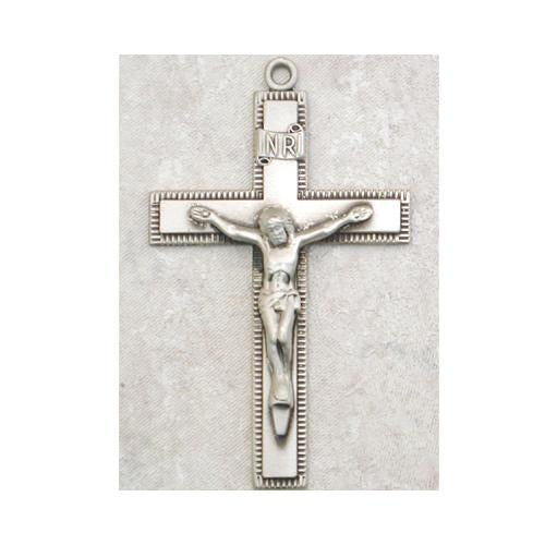 Sterling Silver Crucifix 24" Chain and Box (Style: L8085)