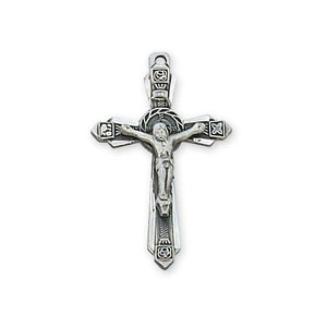 Sterling Silver Crucifix 24" Chain and Box (Style: L9073)