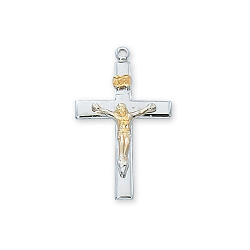Sterling Silver Crucifix W/16Chain andBox (Style: L9103)